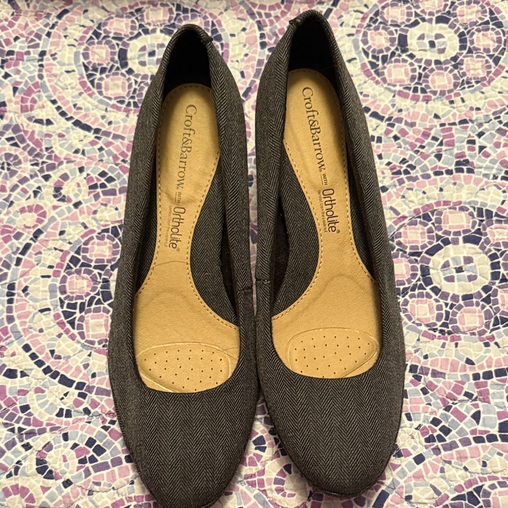 Croft & Barrow Women's Tan and Brown Heels with Ortholite